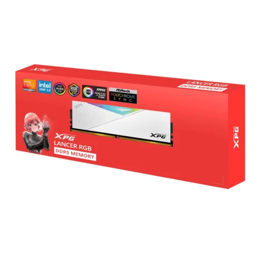 Adata XPG Lancer RGB 32GB (32GBx1) DDR5 6000MHz Desktop RAM (White)