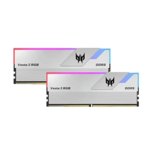 Acer Predator Vesta II RGB Series 32GB (16GBx2) DDR5 6000MHz Desktop Ram (Silver) - Image 2