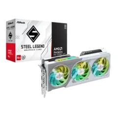 ASRock RX 9060 XT Steel Legend OC 16GB GDDR6 Graphics Card