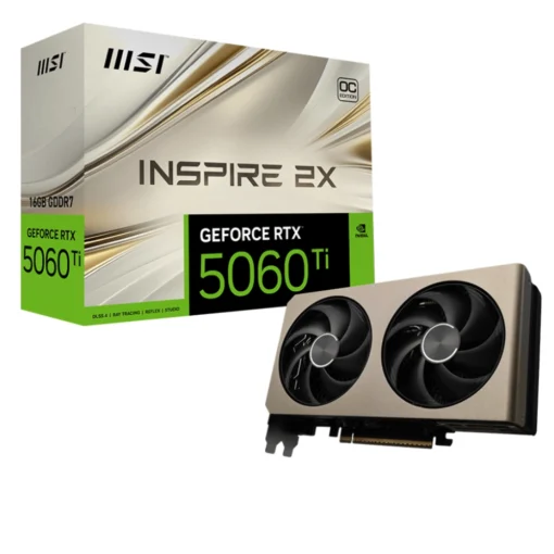 MSI RTX 5060 Ti Inspire 2X OC 16GB GDDR7 Graphics Card