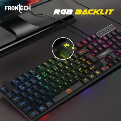 Frontech Dragon Warrior Gaming 4 in 1 Gaming Combo Set (Keyboard, Mouse, Headphones, Mouse Pad) - Image 2