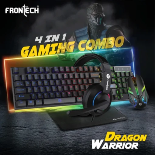 Frontech Dragon Warrior Gaming 4 in 1 Gaming Combo Set (Keyboard, Mouse, Headphones, Mouse Pad) - Image 5