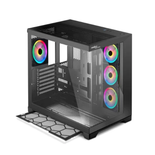 Mythos Gaming PC Cabinet | 4 ARGB Fans, Glass Panel, USB 3.0 & 2.0