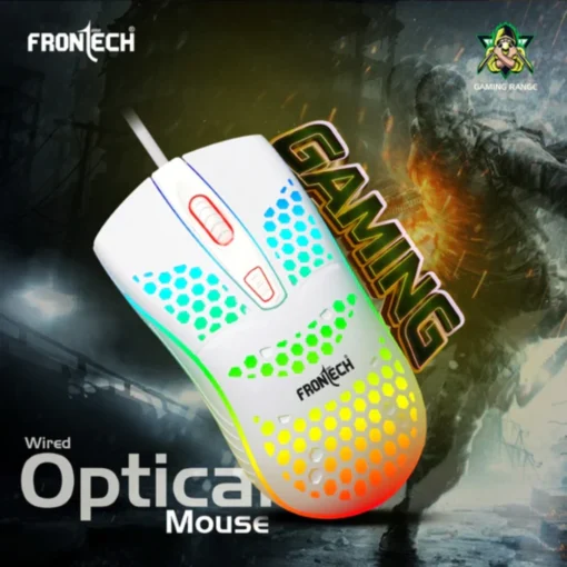 Frontech Nova Knight Wired Gaming Set: Rainbow LED, 104 Keys, 1600 DPI Combo - Image 3