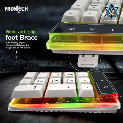 Frontech Nova Knight Wired Gaming Set: Rainbow LED, 104 Keys, 1600 DPI Combo - Image 4