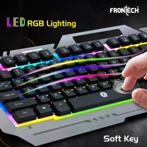 Frontech Super Design Wired RGB Backlight Effects Gaming Keyboard and Optical Mouse Combo - Image 4
