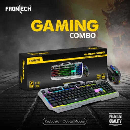 Frontech Super Design Wired RGB Backlight Effects Gaming Keyboard and Optical Mouse Combo - Image 5
