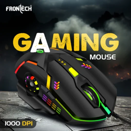 Frontech Super Design Wired RGB Backlight Effects Gaming Keyboard and Optical Mouse Combo - Image 3