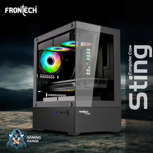 Frontech Snowy FT4348 – Premium RGB Gaming Cabinet with Tempered Glass | High Airflow | Compact & Stylish Design - Image 4