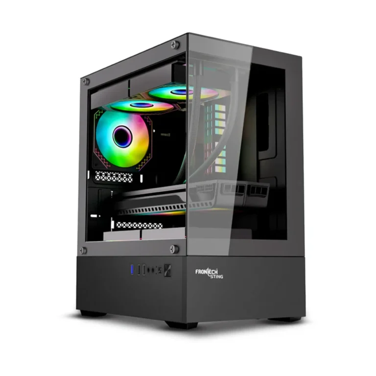 Frontech Snowy FT4348 – Premium RGB Gaming Cabinet with Tempered Glass 