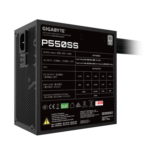 Gigabyte P550SS 550W 80 Plus Silver ATX Power Supply - Image 4