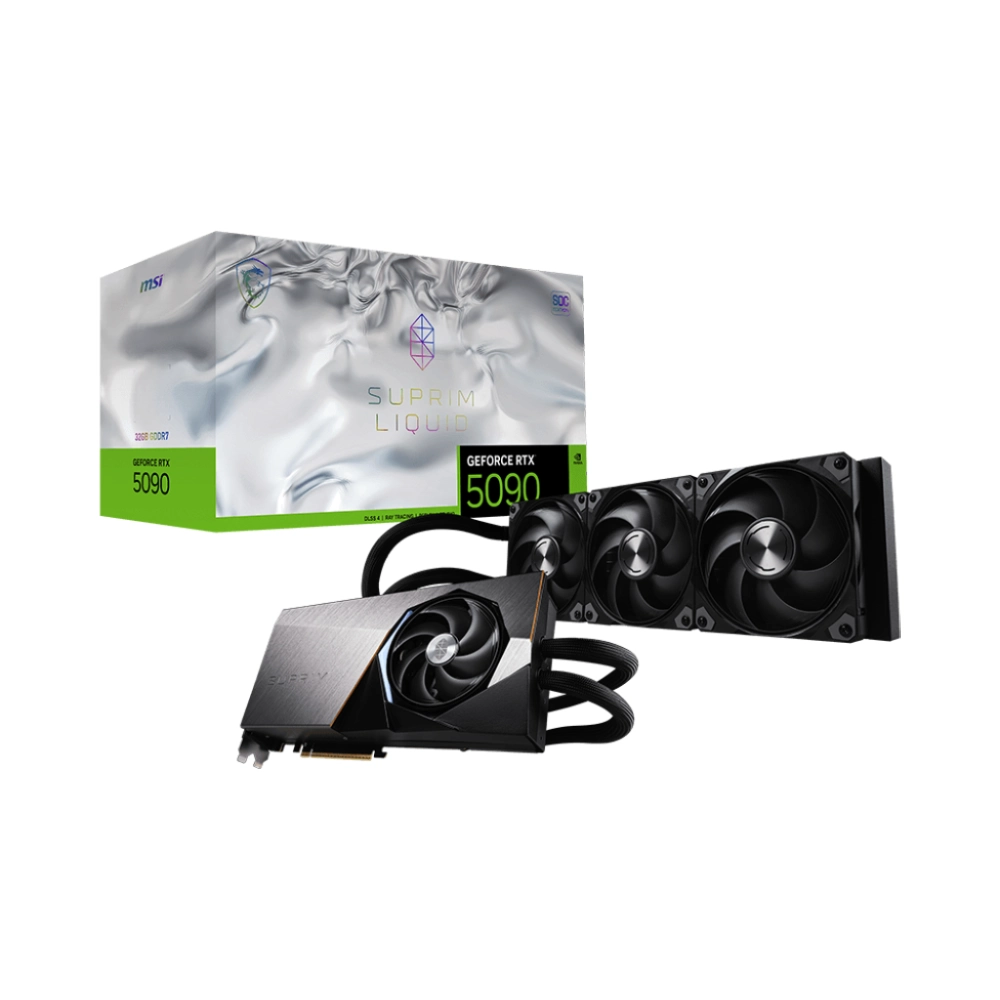 MSI RTX 5090 Suprim Liquid SOC 32GB GDDR7 Graphics Card