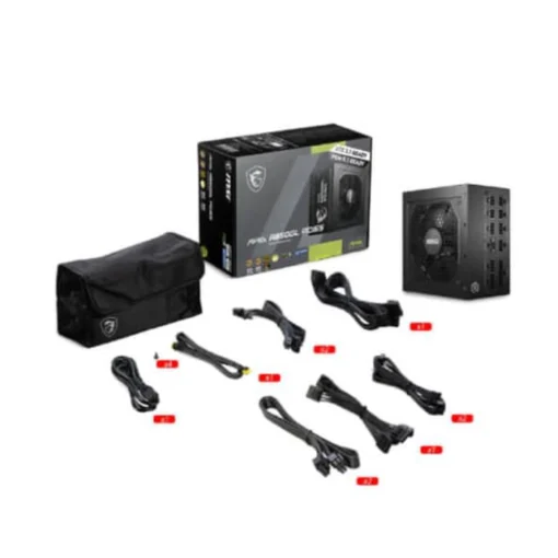 MSI Mag A850GL PCIE5 ATX 3.1 Gold Fully Modular SMPS - Image 2