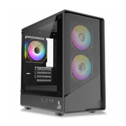 TAG Gamerz Starlight ARGB MATX Mid Tower Cabinet (Black)