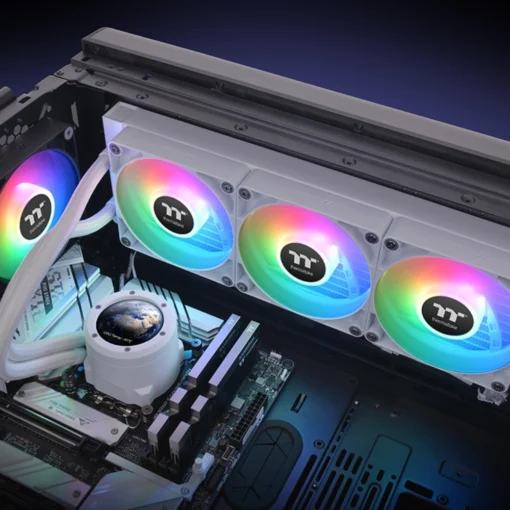 Thermaltake TH360 V2 Ultra ARGB Sync Snow Edition CPU Liquid Cooler (White) - Image 4